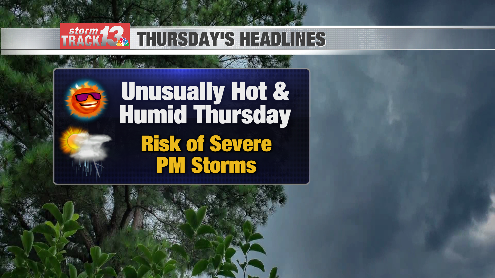 Potential record heat arrives with a severe potential looming for the afternoon | Top Stories - Mr. Acuity News - 1 headline 4.png